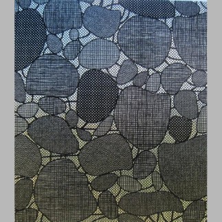 Lineafix Window Static Privacy Film design gravel Cornwall Black width 46 cm