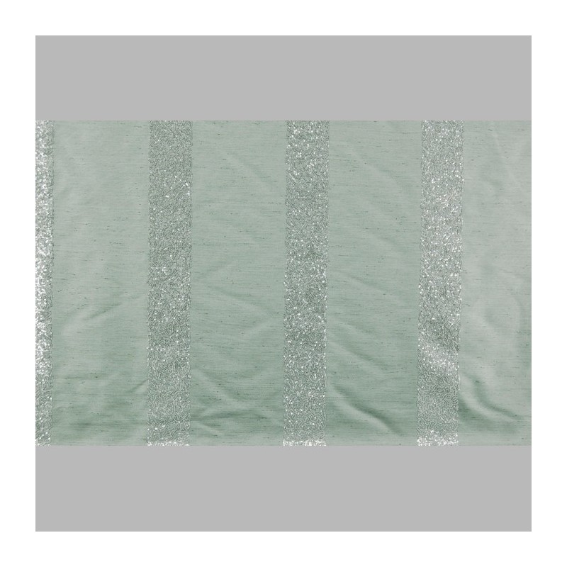 Curtain fabric Peyote Green with Paillette Sequins 140 cm Curtain fabric Peyote Green with Paillette Sequins 140 cm