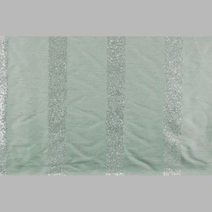 Gordijnstof Peyote Green met Pailletten 140 cm