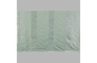 Gordijnstof Peyote Green met Pailletten 140 cm