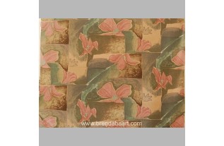 stof gebloemd kleur roze