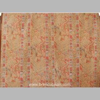 Tissu Scotchgard rayés avec des feuilles