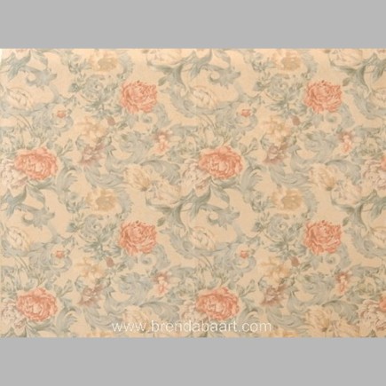 stof romantische bloem kleur blauw