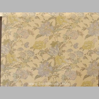 fabric with purple flower design