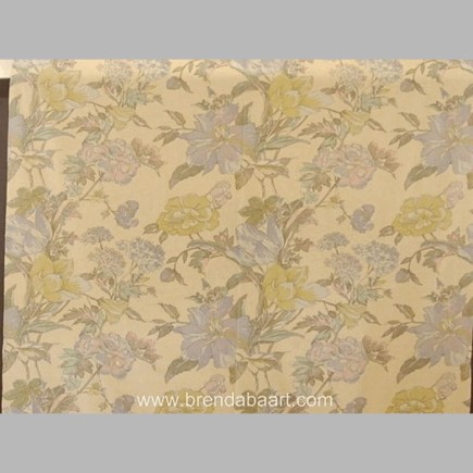 stof met paarse bloem design