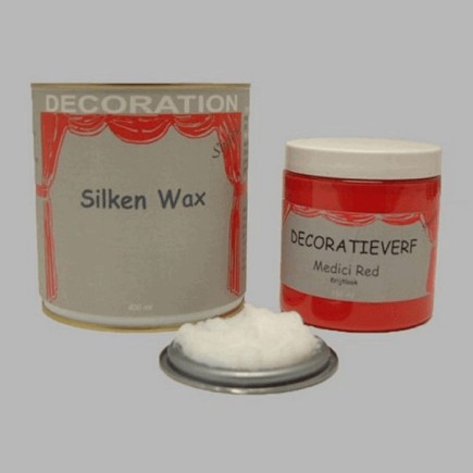 Silken wax (400ml) and chalk paint Medici Red(250ml)