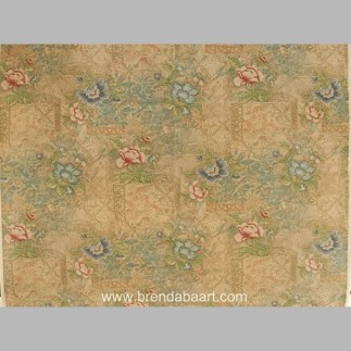 fabric with pink peony flower