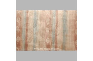 fabrics shiny with leaves and stripes