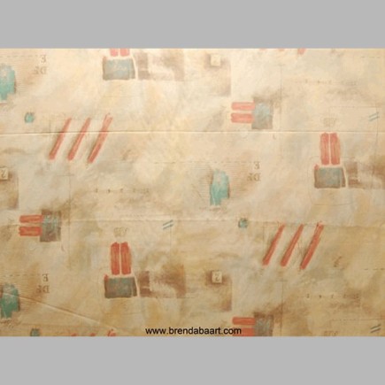 cotton fabric figures and letters beige