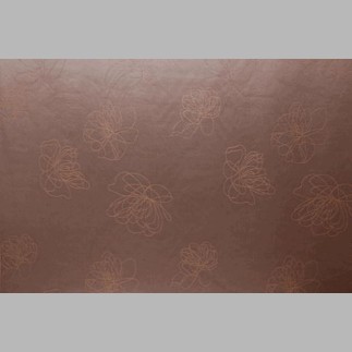 fabric with flower pattern Color Brown