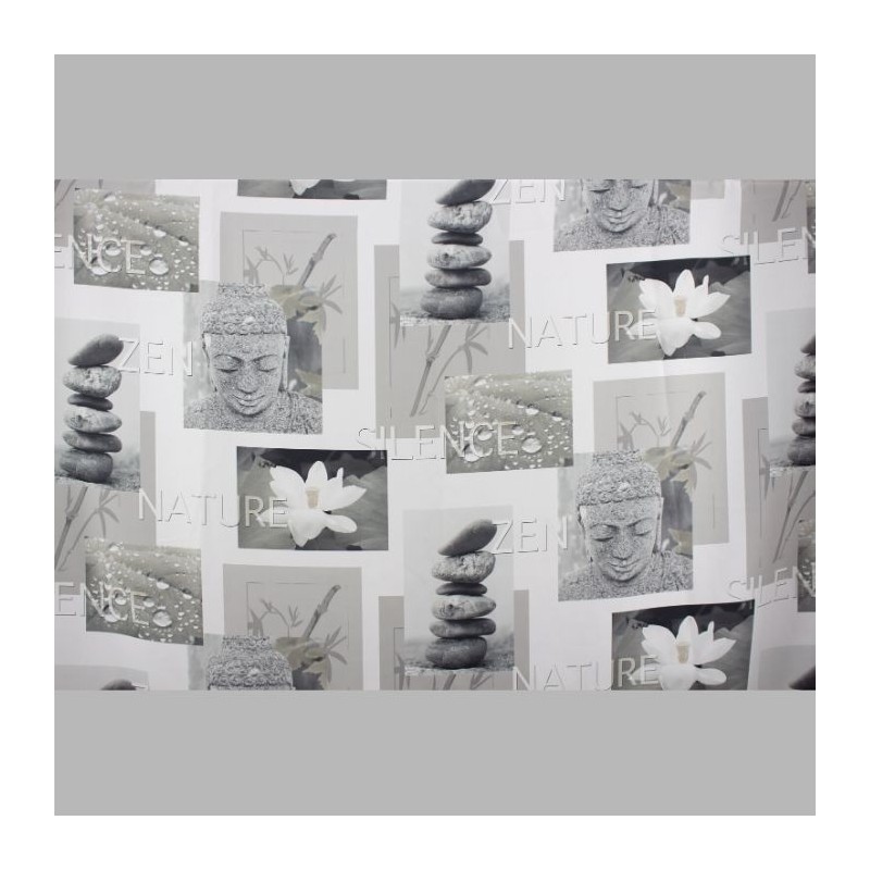 Fabric design Zen with Buddha width 140 cm Fabric design Zen with Buddha width 140 cm