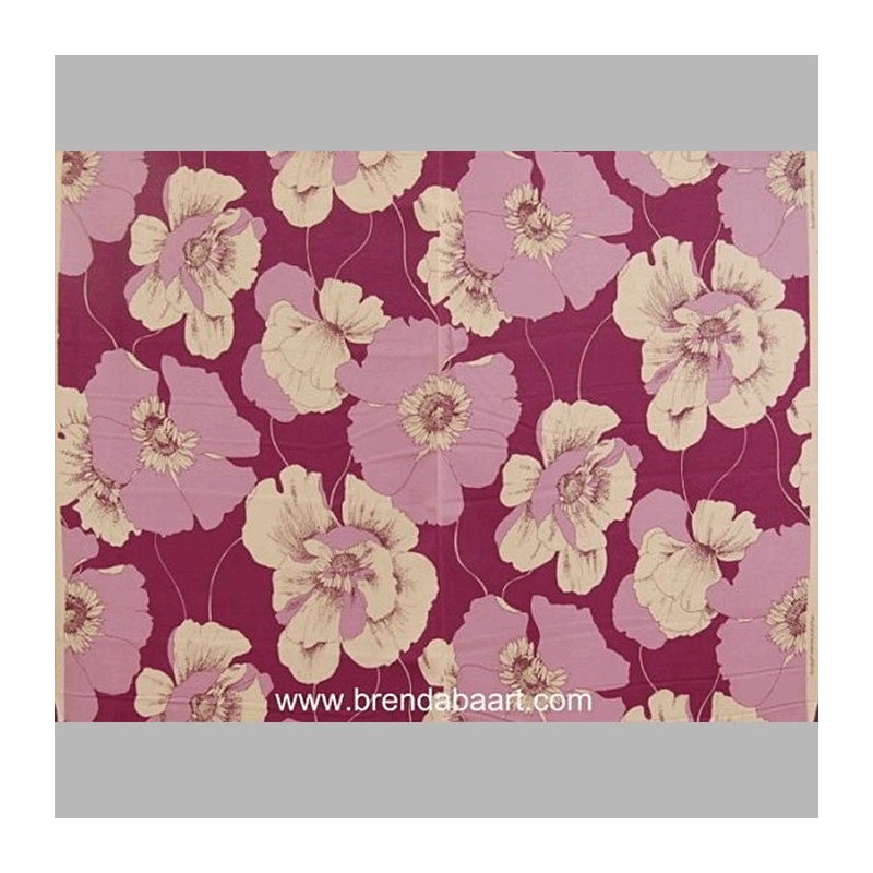 Retro stof design paarse bloemen