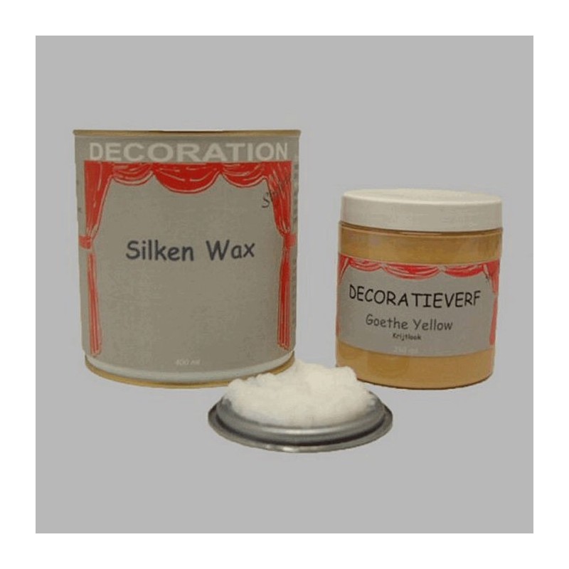 Silken wax (400ml) and chalk paint Goethe Yellow(250ml)