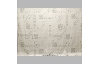 Tissus pour rideaux Batiste avec argent imprimer