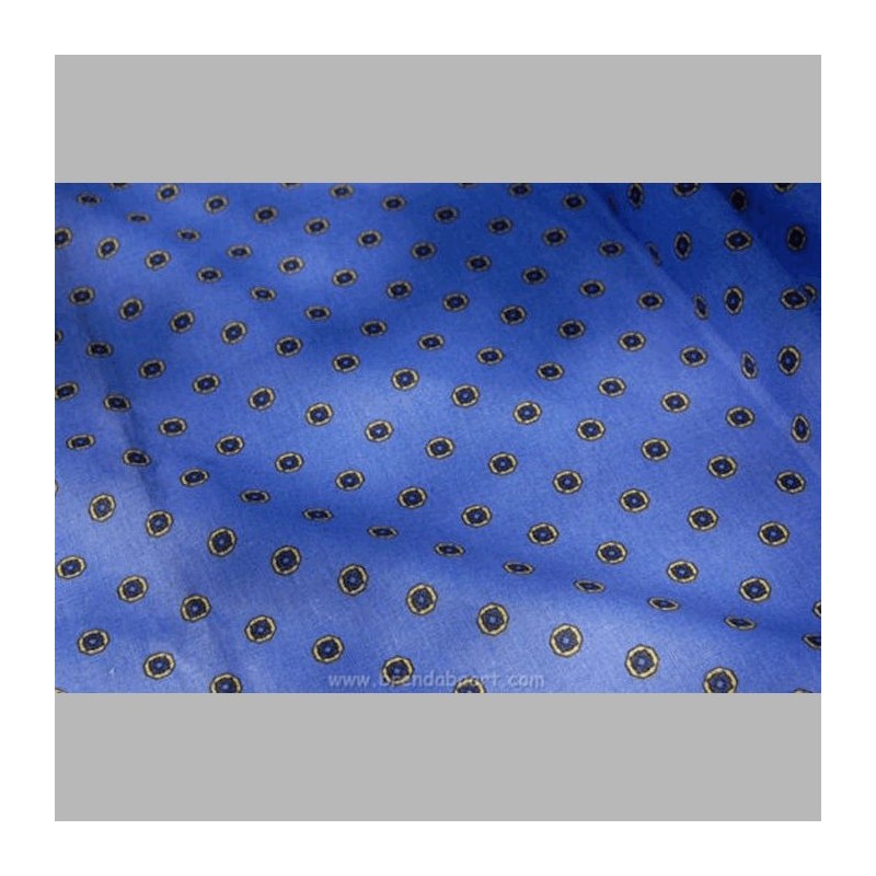 tissu de coton design Provence avec des points bleu