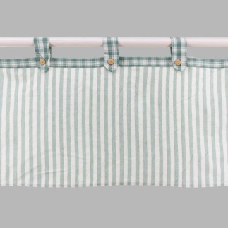 Short curtain with loops Height 50 cm