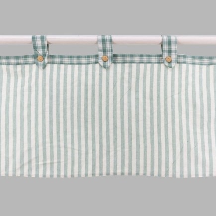 Short curtain with loops Height 50 cm