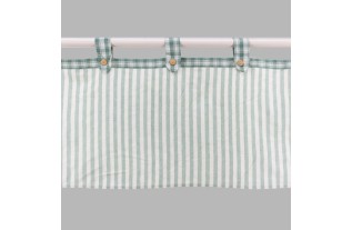 Short curtain with loops Height 50 cm