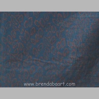 fabric with gold colored leaves