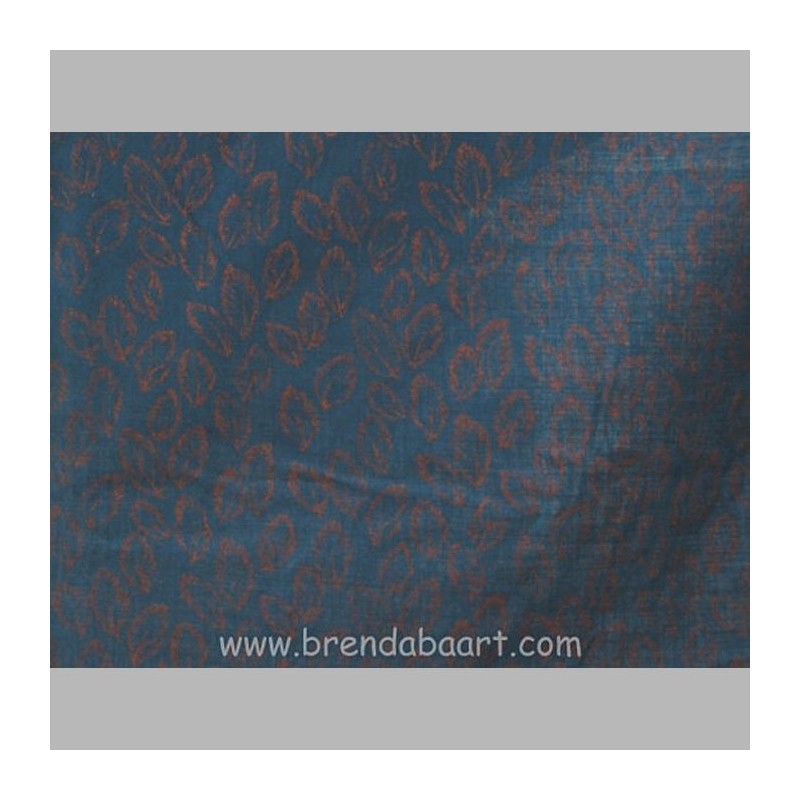 fabric with gold colored leaves