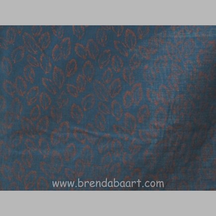 fabric with gold colored leaves