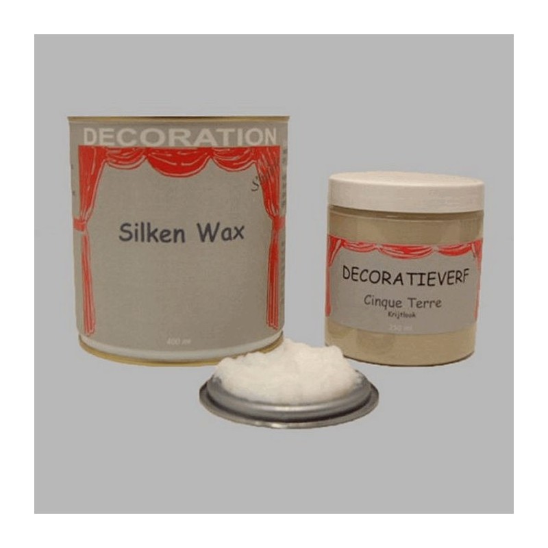 Silken wax (400ml) and chalk paint Cinque Terre(250ml)