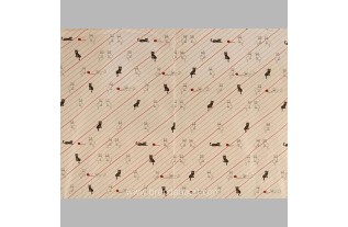 fabric with cats white