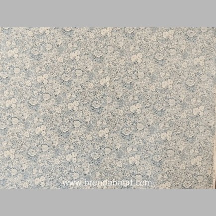 cotton fabric tiny flowers blue