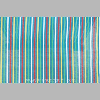 cotton fabric in cheerful stripes