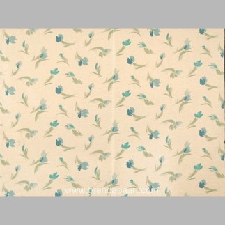 Terry avec des tulipes bleues