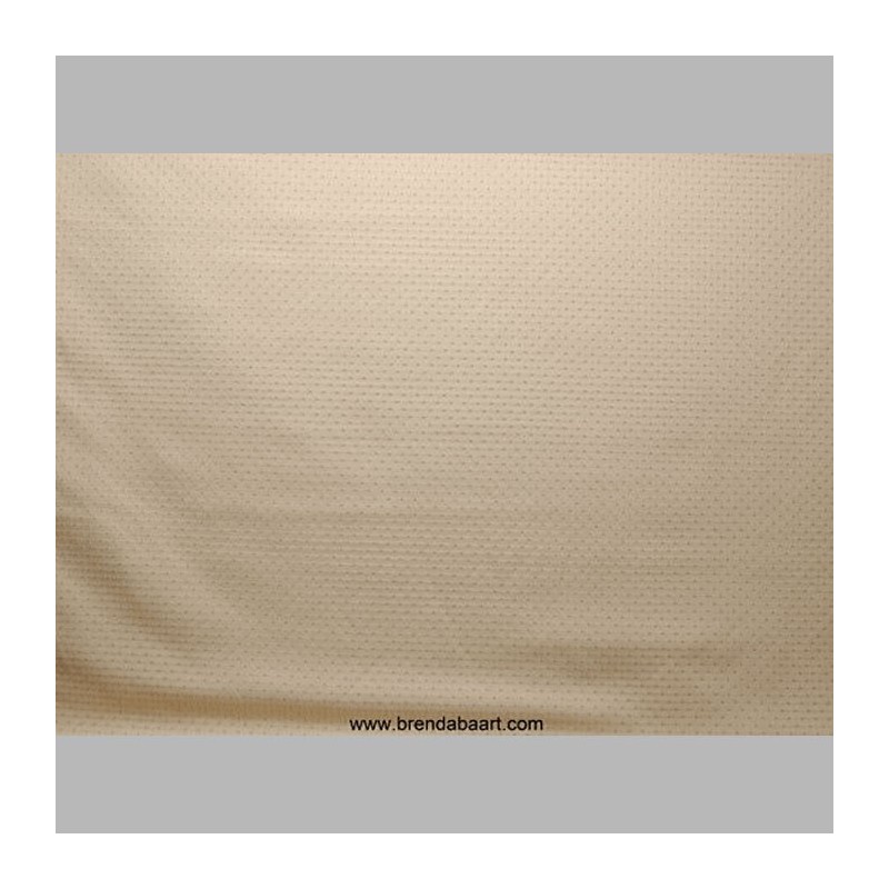 stof jacquard ruitvormig met bolletjes kleur beige