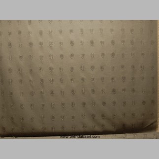 gray fabric with leaves