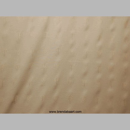 stof kleur beige met bladeren