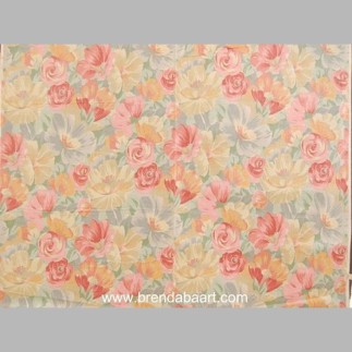 Gordijn  Romantic floral fabric