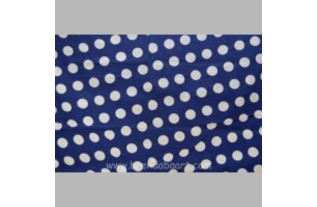 Coupon blauw met witte bollen