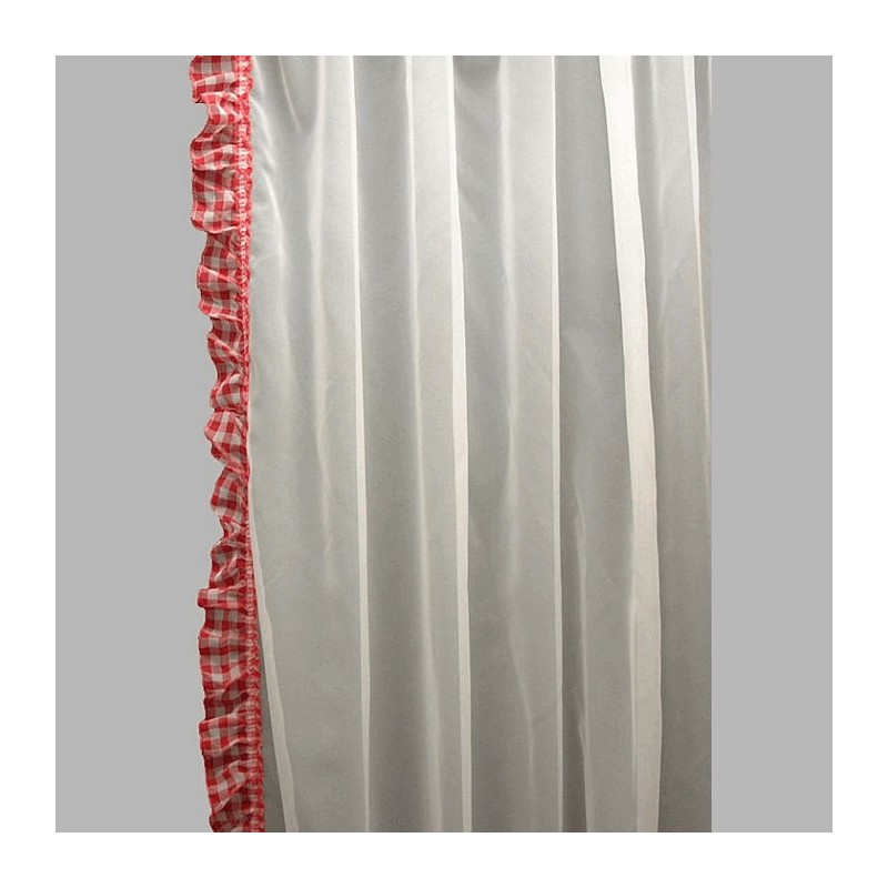 bonne femme sheer fabric white with rushes in diamond motif width 110 cm