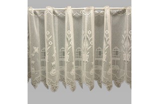 valletje van Jacquard met poes en vogelkooi 30 - 60 en 90 cm hoog