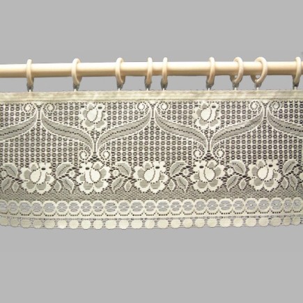 valletje jacquard met bloemetjes klassiek recht