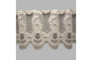 voilage Jacquard avec chariot à fleurs classique