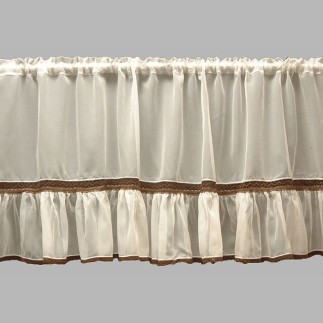 valletje van witte voile met rushes hoogte 50 cm