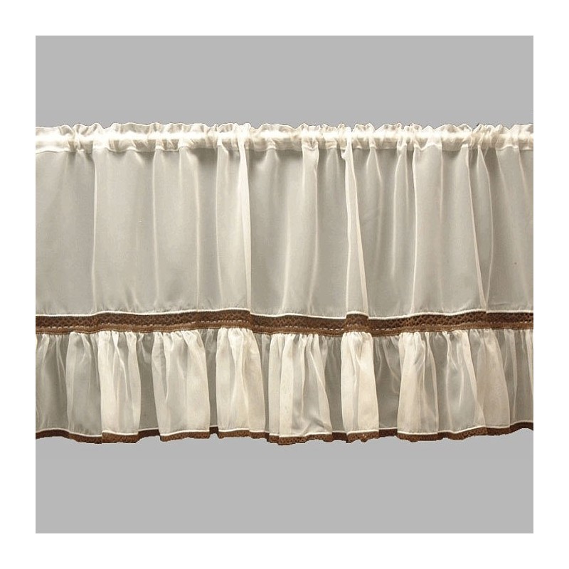 valletje van witte voile met rushes hoogte 50 cm valletje van witte voile met rushes hoogte 50 cm