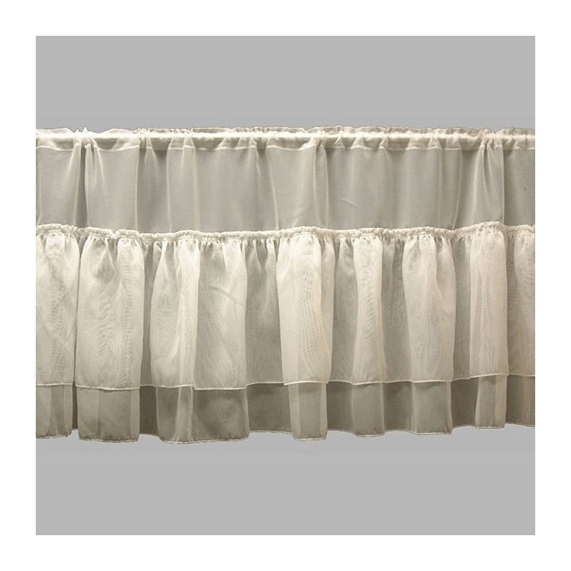 valletje van witte voile met rushes hoogte 57 cm