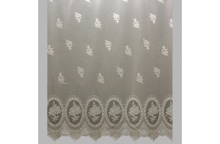 sheer fabric jacquard rose in frame