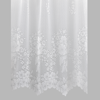 voilage jacquard avec nœud hauteur 145 cm