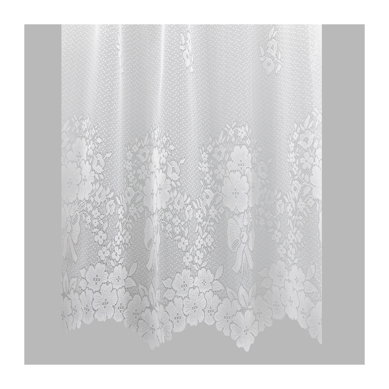 sheer fabric jacquard with bow hoogte 145 cm sheer fabric jacquard with bow hoogte 145 cm