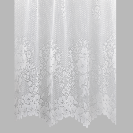 voilage jacquard avec nœud hauteur 145 cm