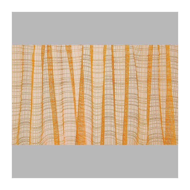 Vitrage Retro kleur oranje hoogte 2,25 m
