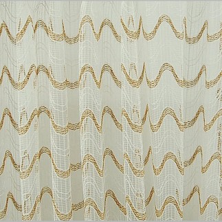 Glass curtain-Vitrage Retro Brown with lead lace