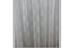 Vitrage met blokken patroon H 150 cm