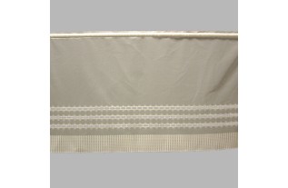 vitrage met modern motief Brocante hoogte 55 cm